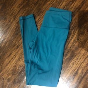 Yogaliscious seafoam blue leggings
